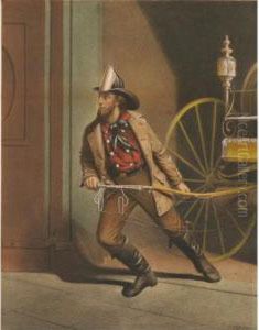 The American Fireman-always Ready by Louis Maurer