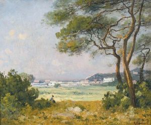 Sudliche Landschaft Mit Sitzender Dame by Francois Maury
