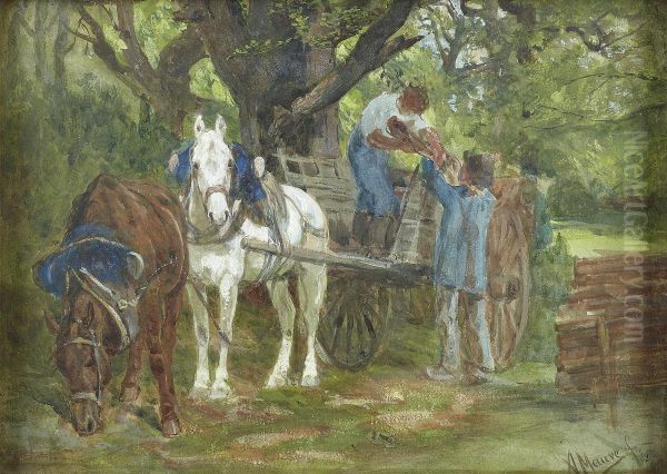Loading The Timber Wagon - view 1