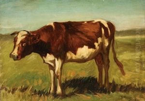 Cow In Landscape by Anton Mauve