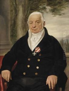 Portrait Of A Gentleman by Jean-Baptiste Mauzaisse