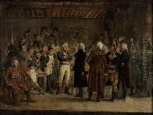 L'assemblee Des Officiers by Jean-Baptiste Mauzaisse