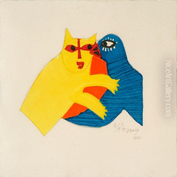 Cat And Bird - view 1