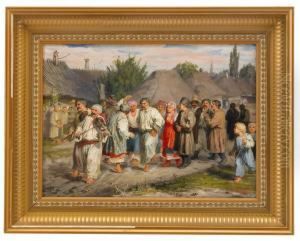 Wedding Procession by Vasily Maximovich Maximov