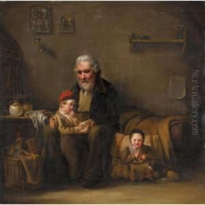 The Reading Lesson by Vasily Maximovich Maximov