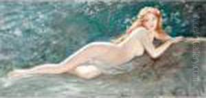 Reclining Nude by Arthur Dampier May