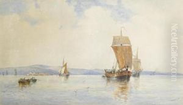 Fishing Boats Off A Fort - view 1