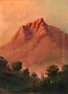 Mountain View At Sunset by Frank Blackwell Mayer