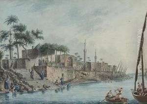 On The Banks Of The Nile by Luigi Mayer