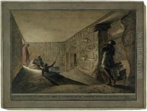 Das Innere Einer Sarkophagkammer Bei Gizeh by Luigi Mayer