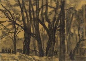 Figuren Im Wald. by Max Mayrshofer