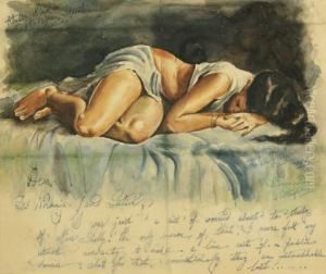 Study Of Miss Shelly Gupta by Hemendranath Mazumdar