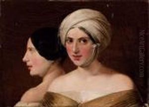 Due Figure Femminili by Giuseppe Mazza