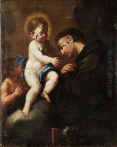 Sant'antonio Con San Giovannino E Gesu