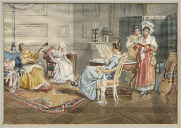 Ladies Inthe Music Room - view 1