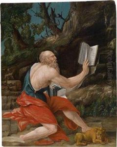 St. Jerome by Girolamo Mazzola Bedoli