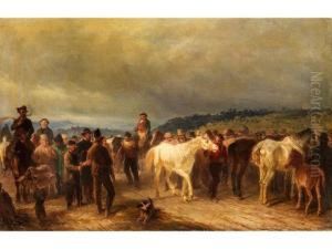 Der Pferdemarkt by Giuseppe Mazzola