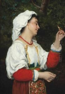 A Captive Companion by Giuseppe Mazzolini
