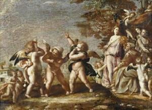 An Allegory Of Hearing by Sebastiano Mazzoni