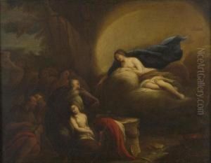 Artemide Salva Efigenia Dal Sacrificio by Sebastiano Mazzoni