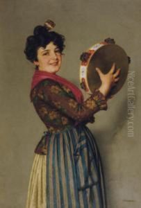 The Tambourine Player by Federico Mazzotta
