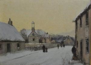 A Winters Morning Returning From Church by Walter McAdam
