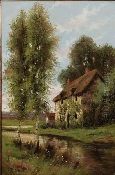 Country Home Along Stream - view 1