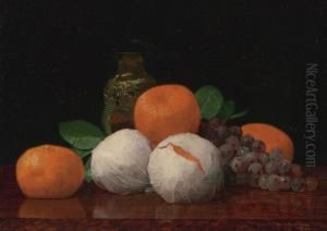 Still Life With Wrapped Tangerines by William Joseph Mccloskey