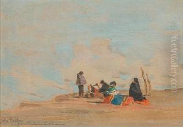 Indians Above A Kiva - view 1