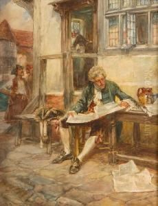 A Gentleman Reading by Arthur David Mccormick