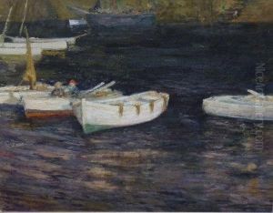 Boats In A Harbour by Mary Mccrossan