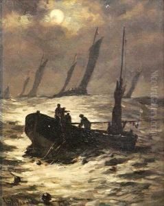 Hauling The Nets by Jb Mcdonald