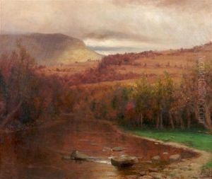 A River Among Hills by Jervis McEntee