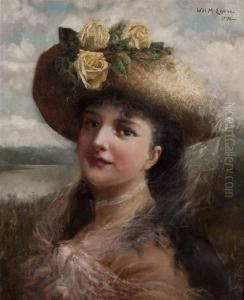 Woman In Yellow Rose Hat