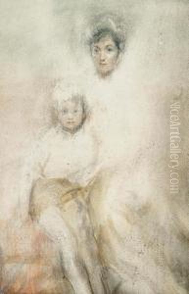 Study Of A Mother And Child - view 1