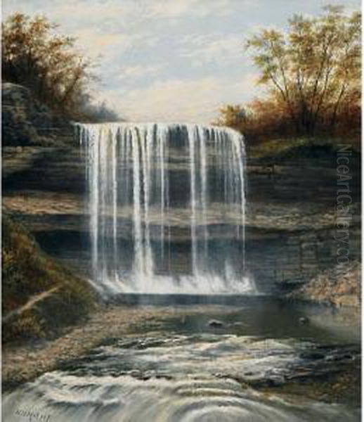 The Waterfall In Erindale, Ont. - view 1