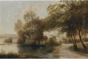A Riverside Path by Henry Nesbitt Mcevoy