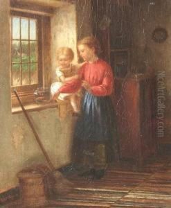 The Goldfish Bowl On The Window Sill by William M. Mcewan