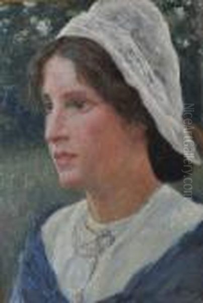 Portrait Of A Lady In A White Bonnet - view 1