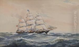 Famous Old [boston] Clipper The James Baine by Robert McGregor