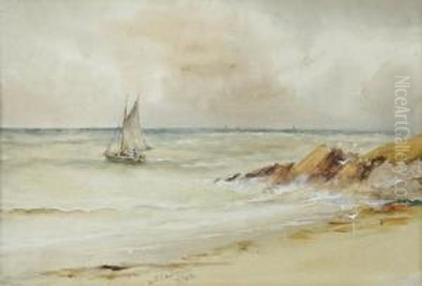 Sailing Boat Off The Coast - view 1