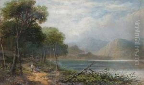 Figures By A Loch. - view 1