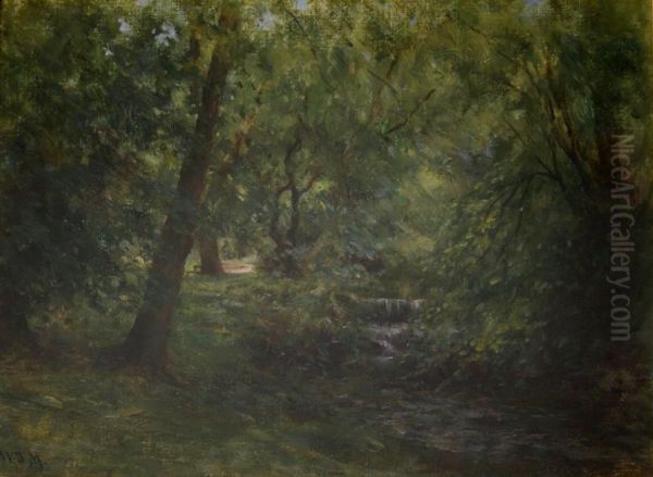 A Waterfall In A Woodland Glade - view 1