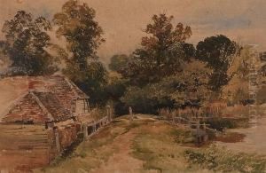 The Mill By A Canal by David Hall McKewan