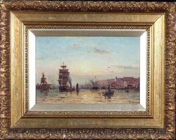 Sunset Over North Shields Harbour - view 1