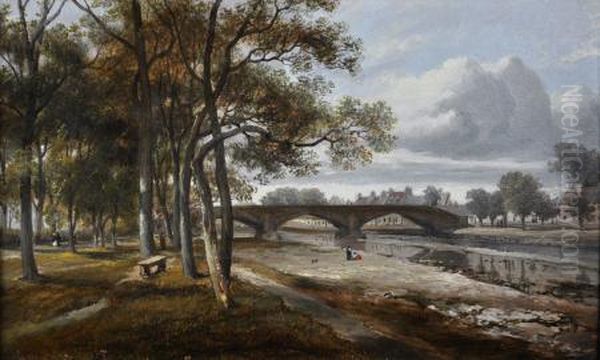 Old Roman Bridge, Musselburgh, North Britain - view 1