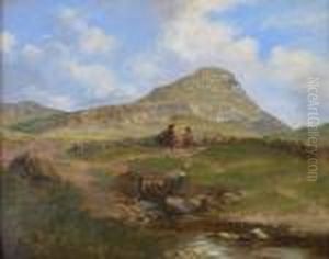 A Study For A Background From Nature (arthur's Seat)