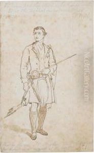 Two Studies For A Portrait Of Prince Alfred by Kenneth Macleay