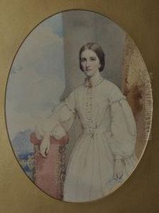 Portrait Of Mrs Helen Fawcet by Kenneth Macleay