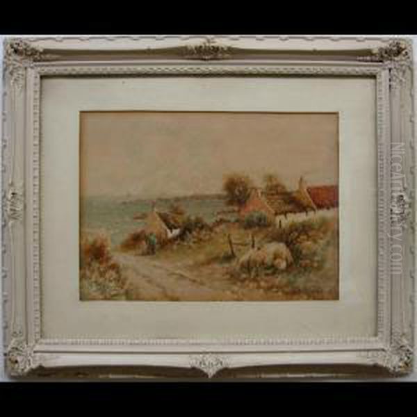 Oceanside Cottages With Figure - view 1